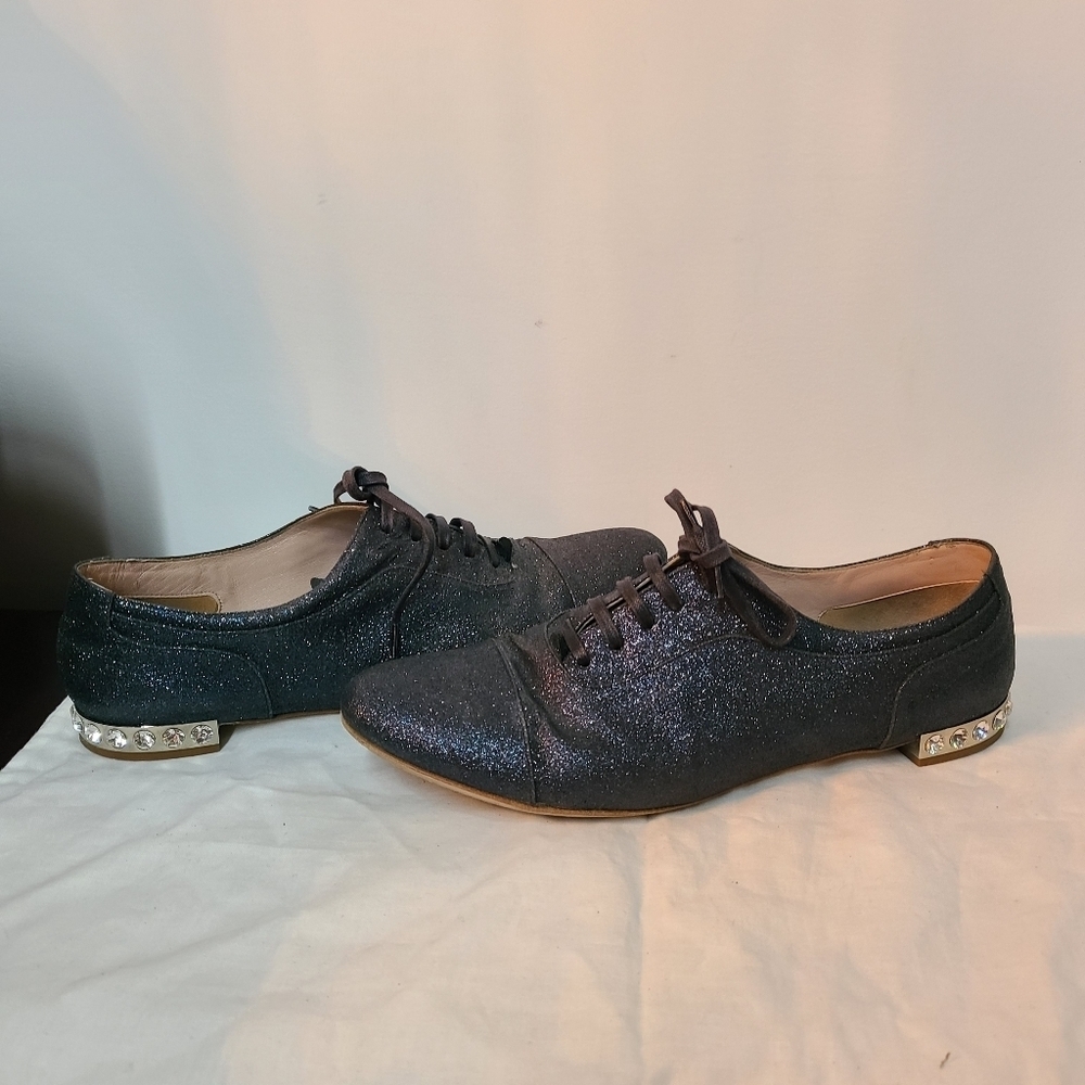 Miu Miu Sparkly Loafers